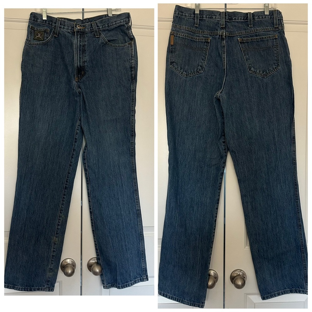 Cinch Green Label Denim Jeans Sz 34x34 Relaxed Fit Staright Leg Western Cowboy‎